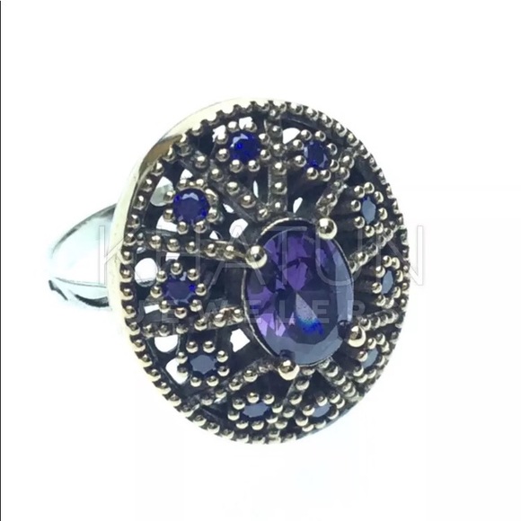 Sterling Silver Cubic Zirconia Stones Rings - Picture 6 of 6